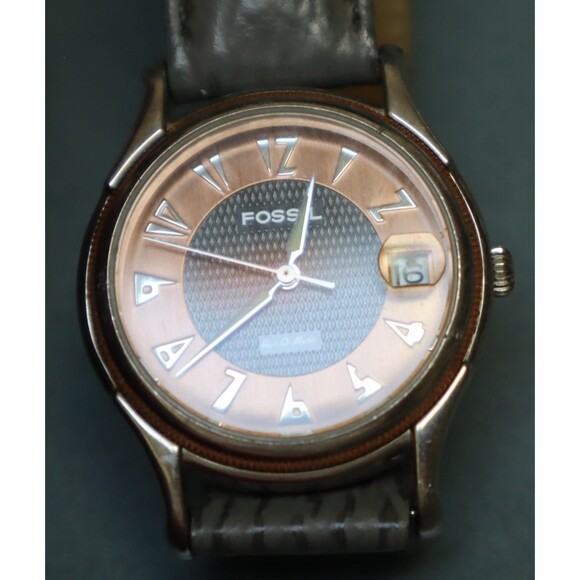 Vintage Fossil Mens Aut-O-Matic Watch Works AQ 9525 Automatic - Picture 2 of 7